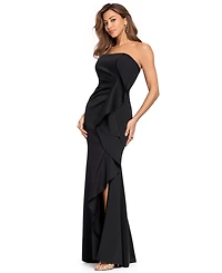Xscape Women's Strapless Scuba Wedding-Guest Gown
