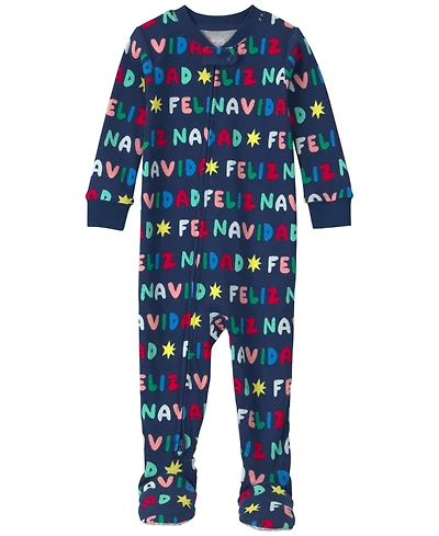 Carter's Baby Boys' and Girls' Feliz Navidad Snug-Fit 2-Way Zip 1-Piece Footed Pajama