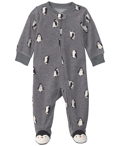 Carter's Baby Boys' 2-Way Zip Long-Sleeve Fleece Onesie