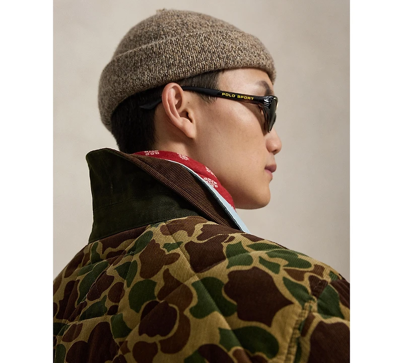 Polo Ralph Lauren Men's Camo-Print Quilted Corduroy Barn Coat