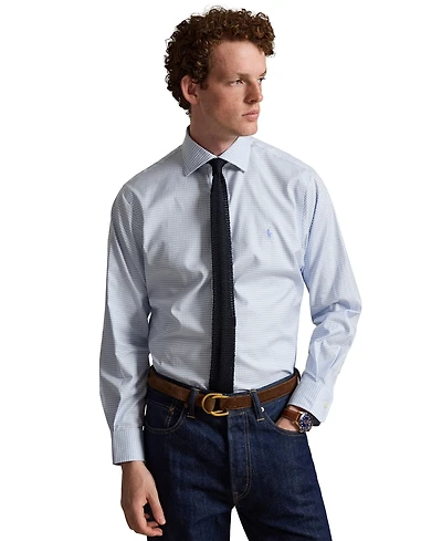 Polo Ralph Lauren Men's Regent Checked Classic-Fit Spread-Collar Dress Shirt