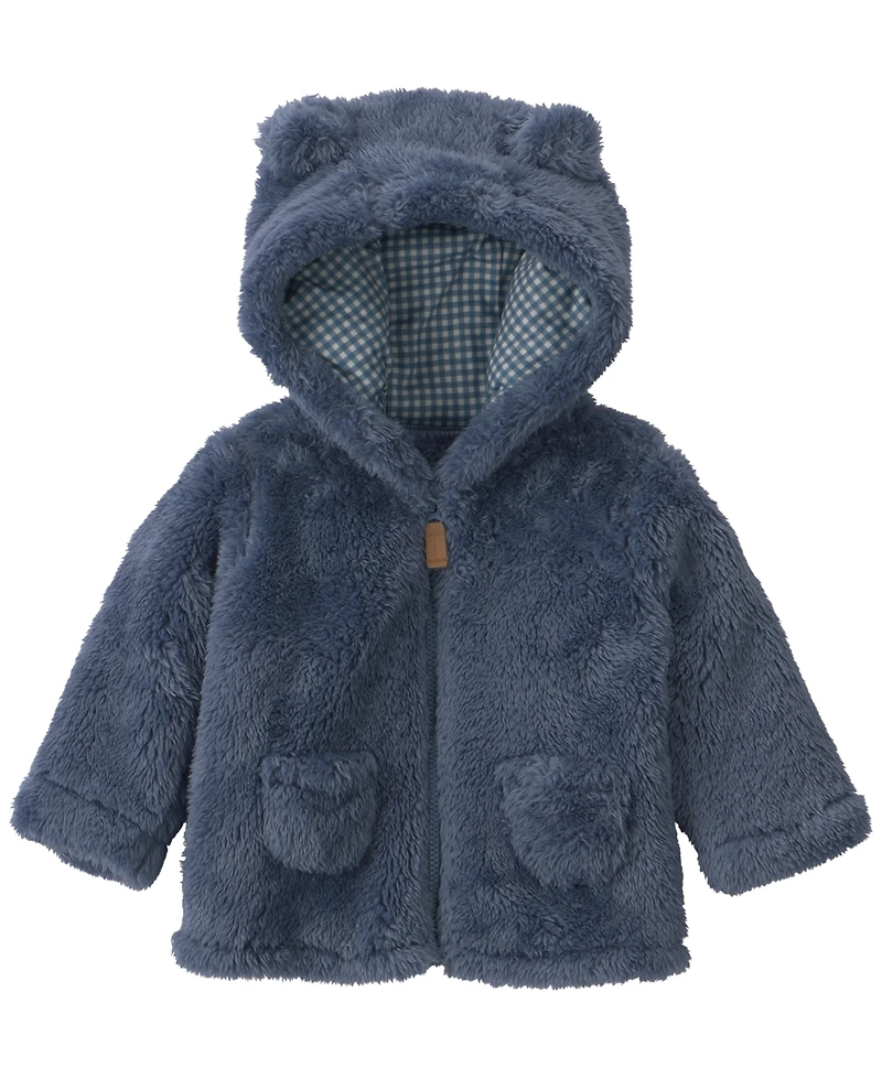 Carter's Baby Boys' Bear Ears Hooded Full-Zip Fleece Jacket