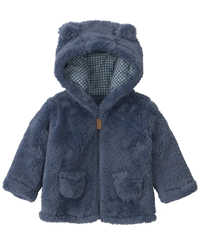 Carter's Baby Boys' Bear Ears Hooded Full-Zip Fleece Jacket