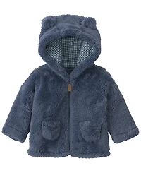 Carter's Baby Boys' Bear Ears Hooded Full-Zip Fleece Jacket