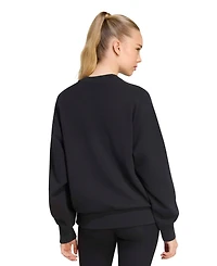 adidas Women's Soft Lux Loose-Fit Crewneck Long-Sleeve Sweatshirt
