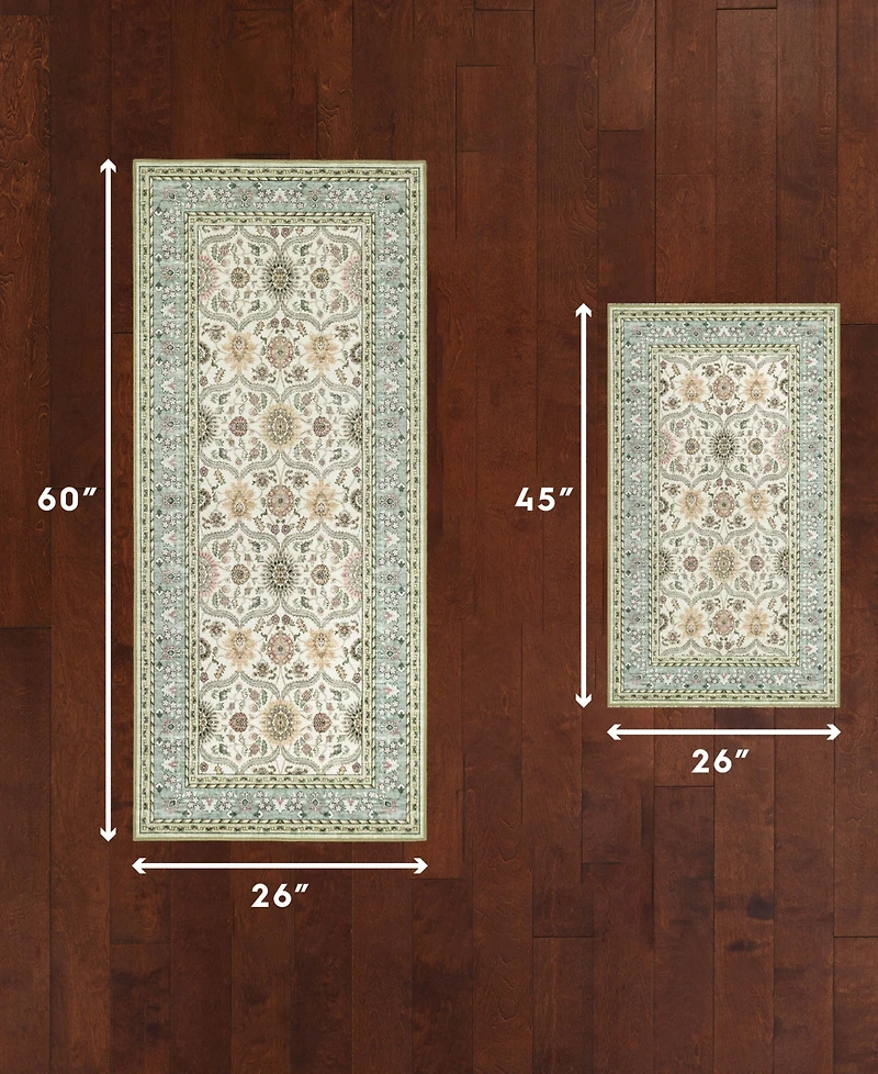 Laura Ashley Lambrook Floral 2-Piece Rug Set