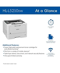 Brother Business Monochrome Wireless Laser Printer