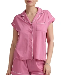 Tommy Hilfiger Printed Shirt and Shorts Pajama Set