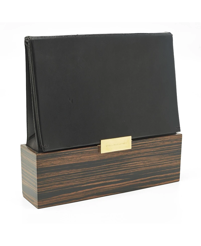 Pre-Owned Stella McCartney Women's Faux Leather and Wood-Effect Box Clutch
