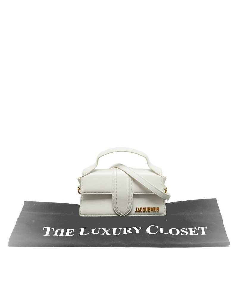 Pre-Owned Jacquemus Women's Le Bambino Mini Leather Top Handle Bag