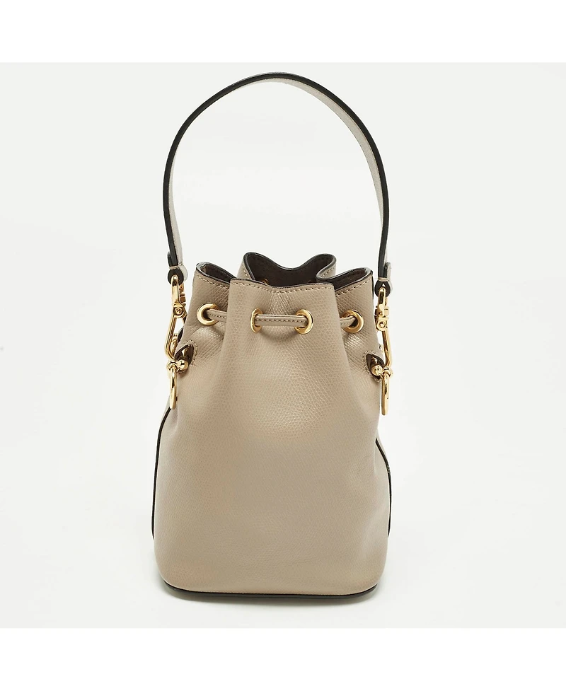Pre-Owned Fendi Women's Mon Tresor Mini Leather Bucket Bag