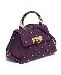 Pre-Owned Salvatore Ferragamo Women's Sofia Mini Star Embellished Leather Top Handle Bag