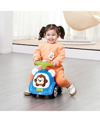 Trimate Push and Ride Racer Anti-Rollover Ride-On, 55 lbs Capacity, Ages 12-24 Months