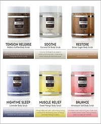 Lovery Body Scrub, Exfoliating Body, Face, Hand, Foot Scrubs, 6 Scented Scrubs with Essential Oils, Body Care Gifts