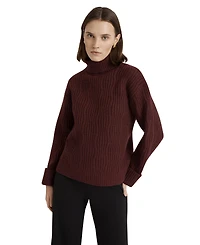 Finery London Women's Albie Ribbed-Knit Roll-Neck Sweater