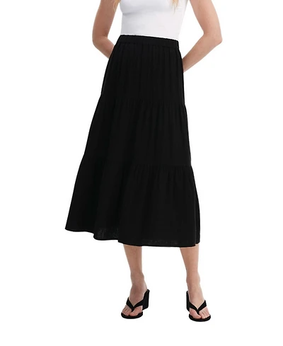 Finery London Women's Harriet Tiered A-Line Midi Skirt