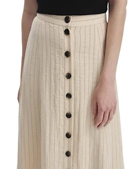 Finery London Women's Frances Stripe Midi A-Line Skirt