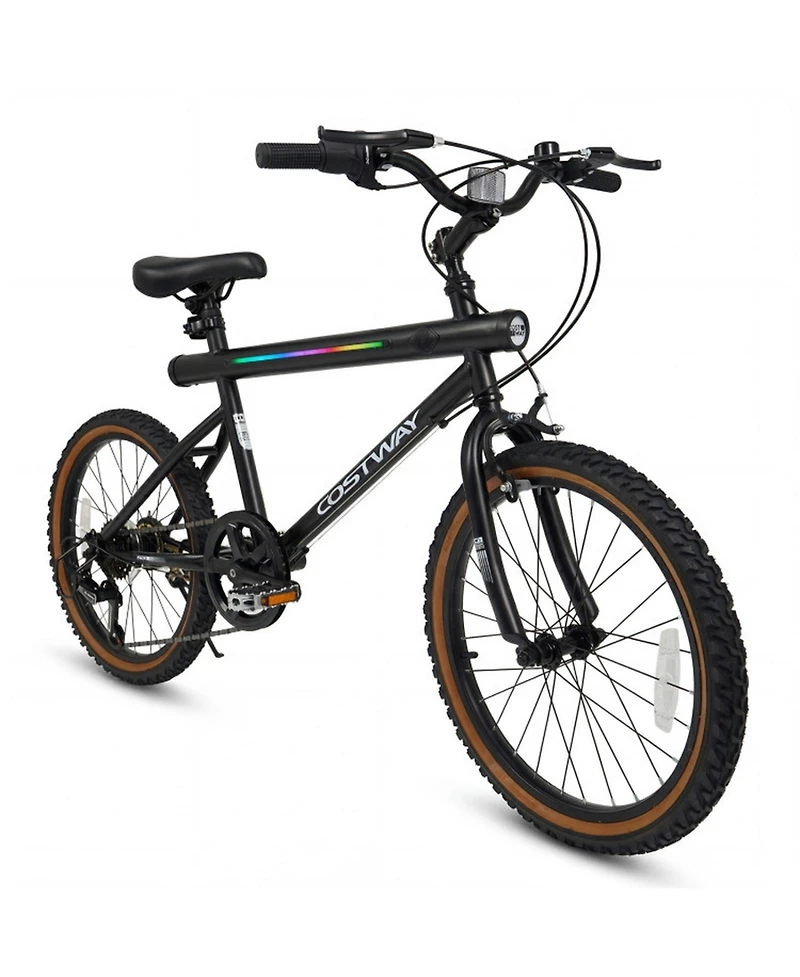 Sugift 20" Led-Lit Built-in Speakers Wireless Cycling Bike