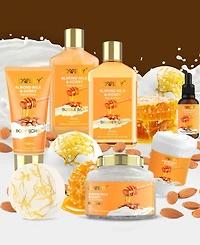 Lovery 10 Piece Almond Milk and Honey Home Spa Body Care Gift