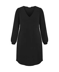 City Chic Women's Quiero Long Sleeve Midi Dress