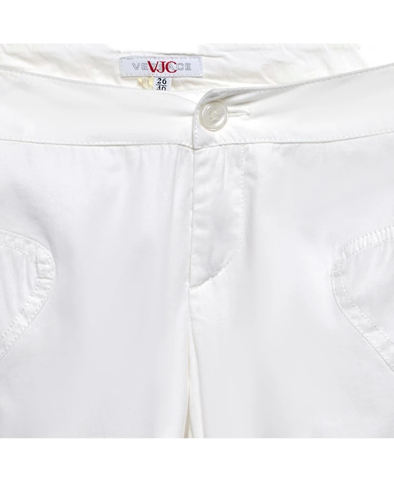 Pre-Owned Versace Women's Cotton Straight Trousers