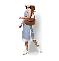 Pre-Owned Bottega Veneta Women's Intrecciato Leather Medium Gemelli Shoulder Bag