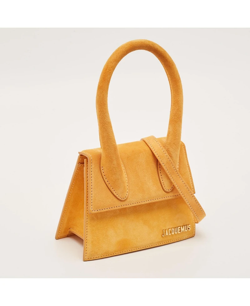 Pre-Owned Jacquemus Women's Le Chiquito Moyen Suede Top Handle Bag