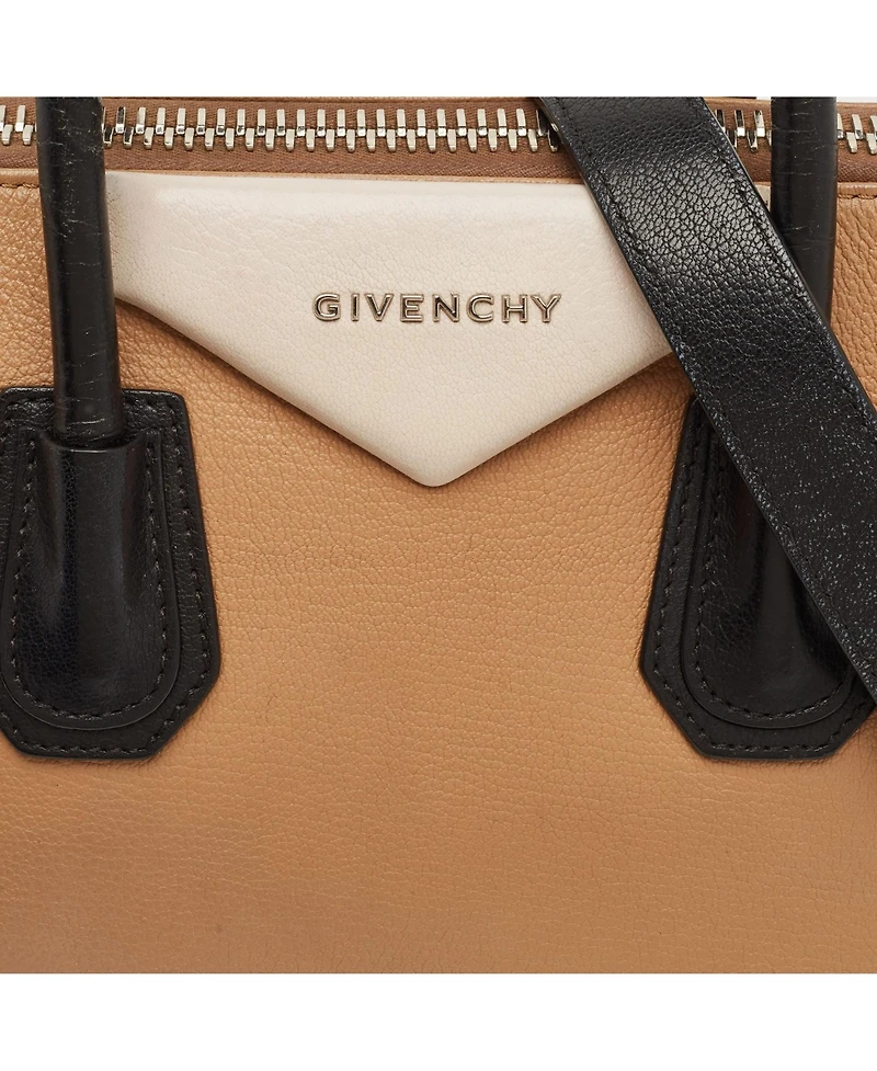 Pre-Owned Givenchy Women's Small Antigona Tricolor Leather Satchel
