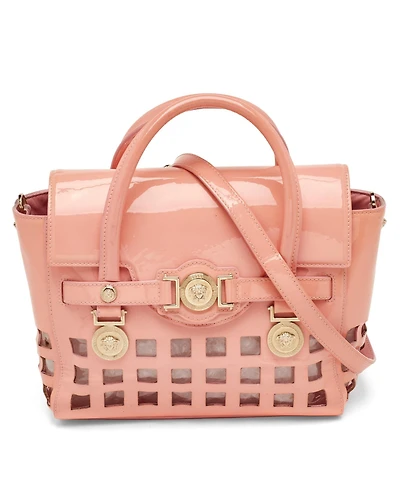 Pre-Owned Versace Women's Medusa Medallion Patent Leather and Pvc Tote