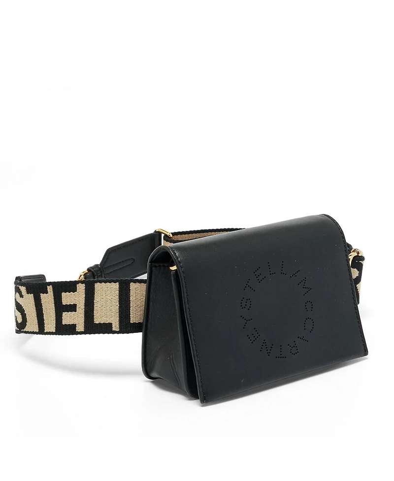 Pre-Owned Stella Mccartney Women's Logo Convertible Faux Leather Belt Bag