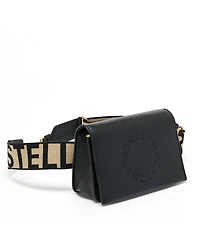 Pre-Owned Stella Mccartney Women's Logo Convertible Faux Leather Belt Bag