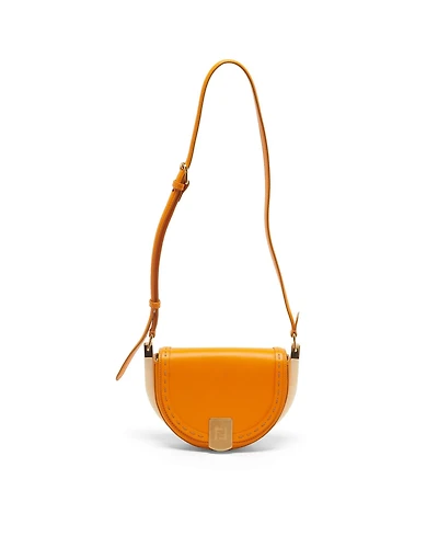 Pre-Owned Fendi Women's Moonlight Two-Tone Leather Crossbody Bag