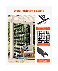 Vevor Metal Privacy Screen 47" x 76" Outdoor Privacy Screens and Panels for Patio