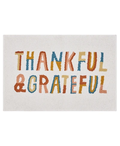 Hallmark Thankful Grateful Microfiber Bath Rug, 20" x 30"
