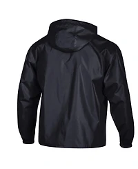Champion Men's Black Oklahoma Sooners Packable Hooded Windbreaker Half-Zip Jacket