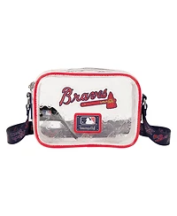 Loungefly Atlanta Braves Clear All Over Logo Crossbody Bag