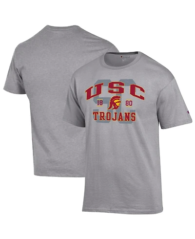 Champion Men's Heather Gray Usc Trojans Varsity T-Shirt