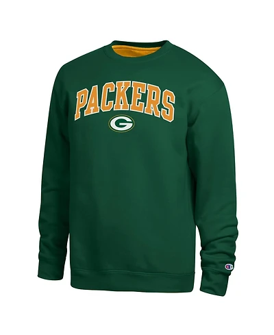 Champion Men's Green Bay Packers Fleece-Lined Contrast-Lined Sweatshirt