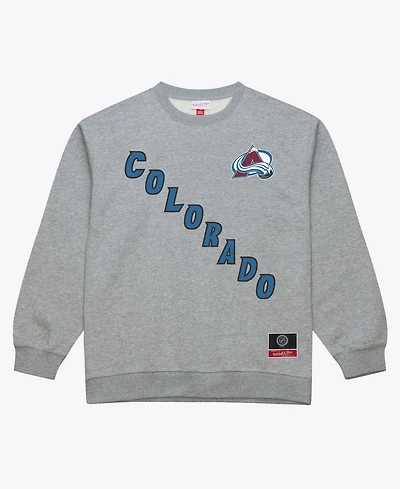 Mitchell & Ness Men's Colorado Avalanche Core Wordmark Crewneck Graphic Sweatshirt