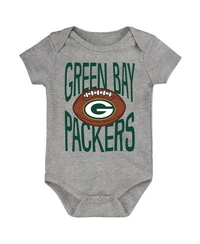 Outerstuff Baby Boys' and Girls' Green Bay Packers For the Ball Short-Sleeve Snap-Bottom Cotton Bodysuit