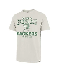 '47 Brand Men's Natural Green Bay Packers Head On Scrum Slub T-Shirt