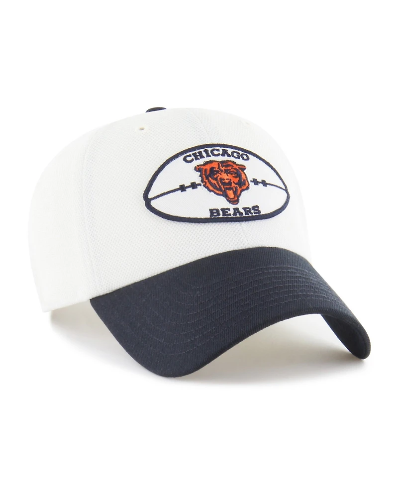 '47 Brand Men's Cream/Navy Chicago Bears Pique Patch Clean Up Adjustable Hat