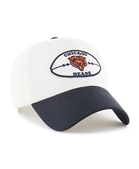 '47 Brand Men's Cream/Navy Chicago Bears Pique Patch Clean Up Adjustable Hat