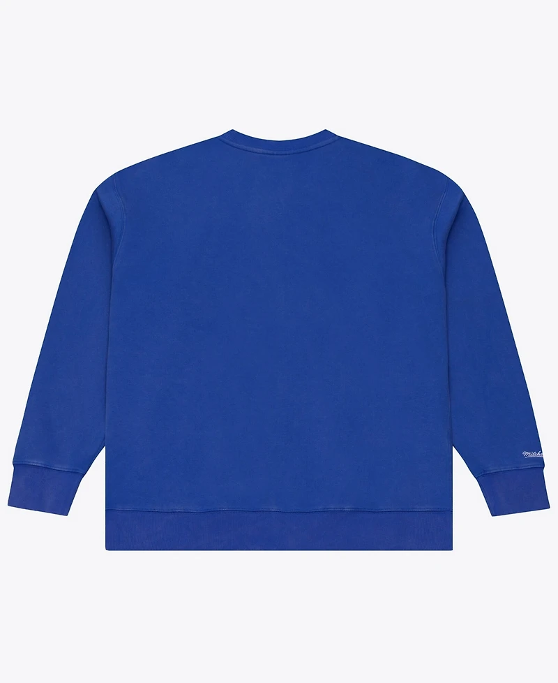 Mitchell & Ness Men's Royal Seattle Seahawks Core Essentials Micro Logo Fleece Sweatshirt