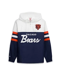 Mitchell & Ness Men's Navy Chicago Bears Head Coach Anorak Quarter-Zip Windbreaker Jacket