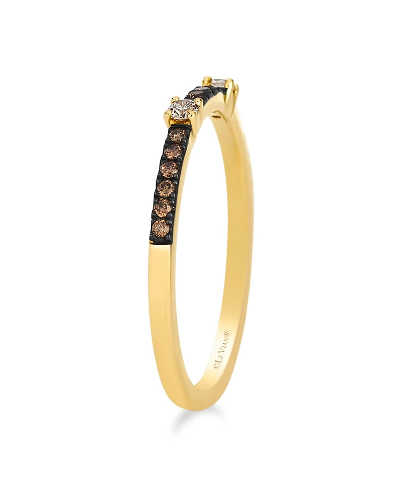 Le Vian Nude Diamond (0.07 ct. t.w.) & Chocolate Diamond (0.11 ct. t.w.) Ring in 14k Honey Gold