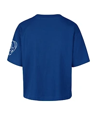 '47 Brand Women's Los Angeles Rams Call Out Reed City Screen-Print Relaxed-Fit Short-Sleeve T-Shirt