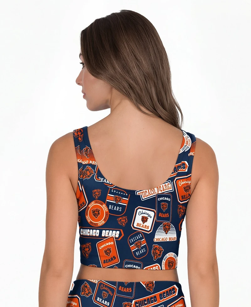 Concepts Sport Chicago Bears Grady Wireless Unlined Scoop Neck Bralette