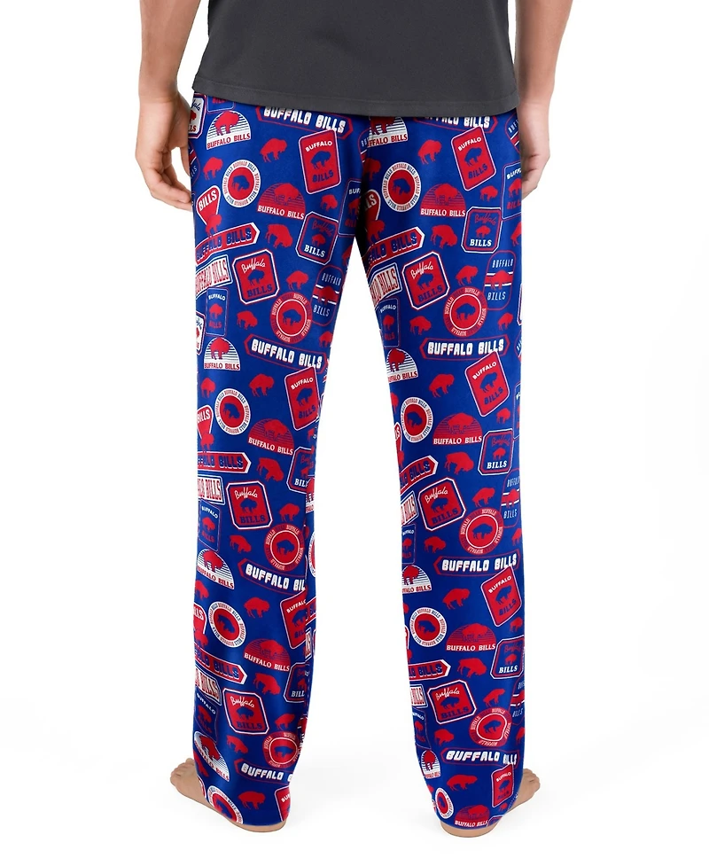 Concepts Sport Men's Royal Buffalo Bills Throwback Logo Grady Pants