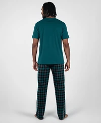 Concepts Sport Men's Philadelphia Eagles Highland Plaid Short-Sleeve T-Shirt and Pants, 2-Piece Set